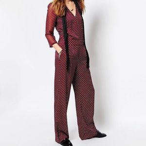 Maison Scotch Wide Leg Printed Jumpsuit